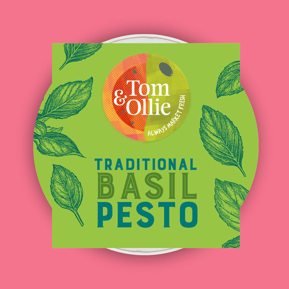 Tom & Ollie Traditional Basil Pesto 150g